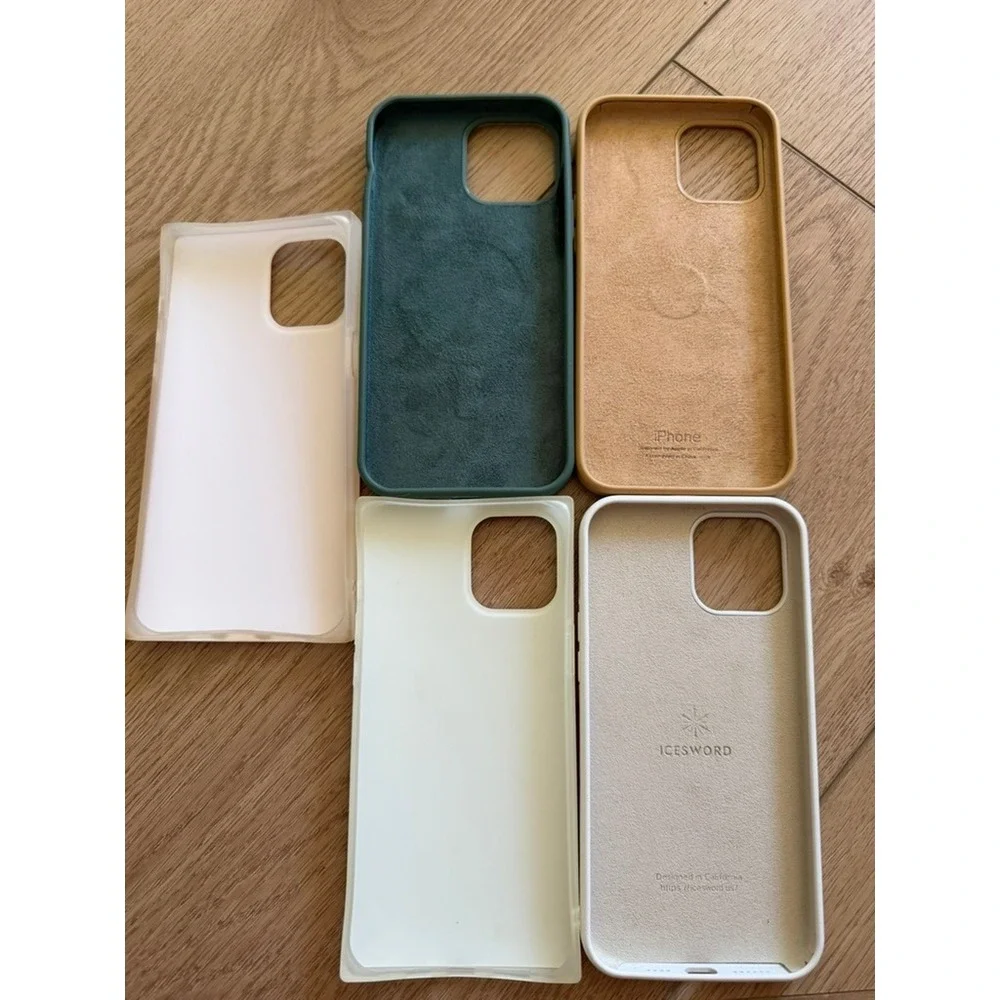 Apple iPhone‎ 13 Pro Max Case Bundle 5pc Tan Green White Peach Brown